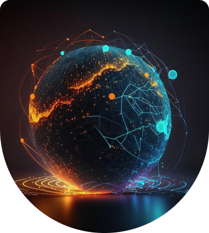 Global connectivity graphic